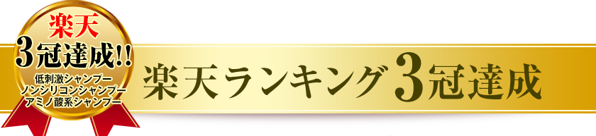 楽天ランキング3冠達成!!