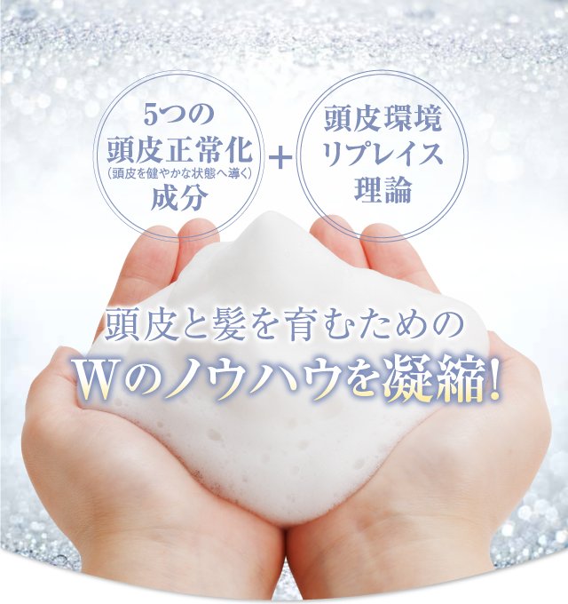 頭皮と髪を育むためのＷのノウハウを凝縮！