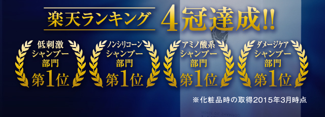 楽天ランキング4冠達成