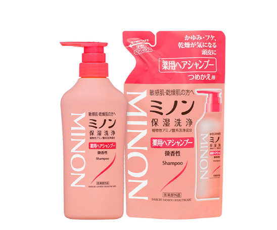 フケ シャンプー 第一三共ヘルスケア「ミノン薬用ヘアシャンプー」